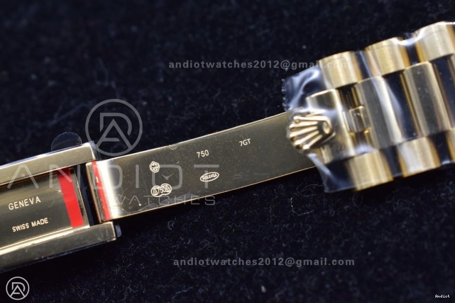 DayDate President 904L Dial JDF Gain 40 YG YG V2 Weight on Bracelet Steel A2836 Stick Markers 0423